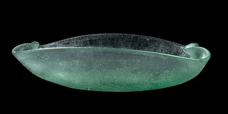 FLAVIO POLI (Chioggia, 1900 - Venezia, 1984) PER SEGUSO : Centrotavola in vetro all'acido, Venezia 1930