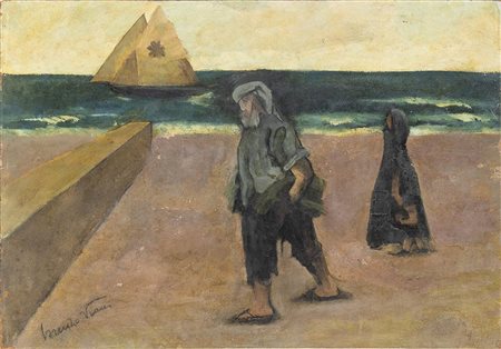 LORENZO VIANI (Viareggio, 1882 -  Lido di Ostia, 1936): Il Vagero