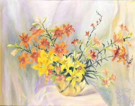 LUCE BALLA (Roma, 1904 - 1994): Fiori leggiadri, 1982