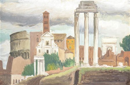 ROLANDO MONTI (Cortona, 1906 - Roma, 1991): I fori imperiali 