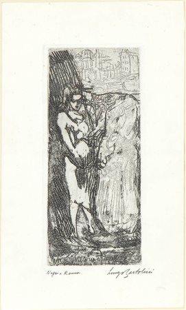 LUIGI BARTOLINI (Cupramontana, 1892 - Roma, 1963): Negri a Roma