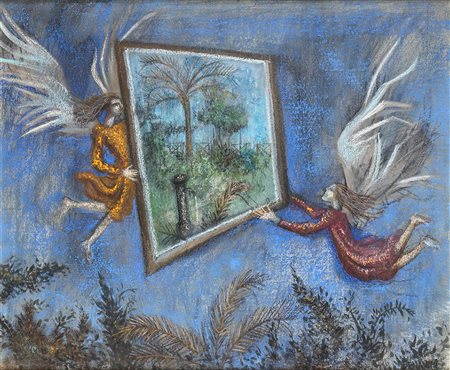 ENRICO BENAGLIA (Roma, 1938): Un giardino per il Paradiso, 1993