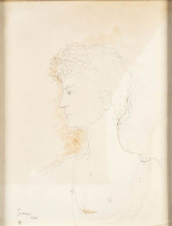 JEAN COCTEAU (Maisons-Laffitte, 1889 - Milly-la-Forêt, 1963) : Figura, 1936