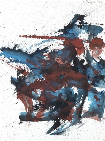 TOTI SCIALOJA (Roma, 1914 - 1998): Astratto, 1988