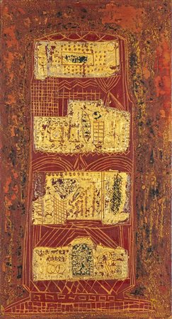 ENRICO CERVELLI (Roma, 1927 - 1961): Senza titolo, 1955