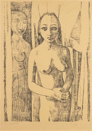 FELICE CASORATI (Novara, 1883 - Torino, 1963): Donne