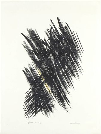 HANS HARTUNG (Lipsia, 1904 - Antibes, 1989): Senza titolo