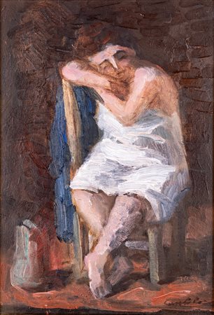 Domenico Cantatore, Figura di donna seduta