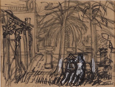 Luigi Bartolini (1:Principale), Figure in giardino