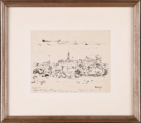 Orfeo Tamburi, Veduta del Campidoglio e dei Fori Romani, 1946