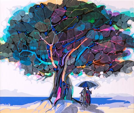 Giancarlo Isola, Passeggiata al mare con quercia