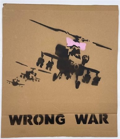 Banksy “Wrong War (Happy Chopper)” 2003