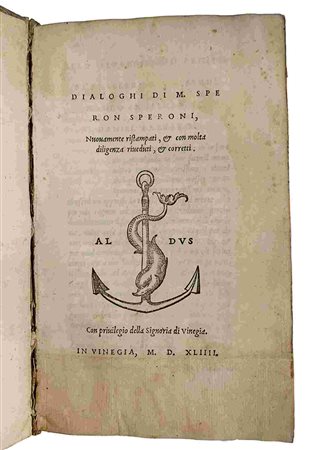 ANGELO ROCCA DA CAMERINO: Osservazioni Intorno Alle Bellezze Della Lingua, Venezia,  Manuzio, 1576