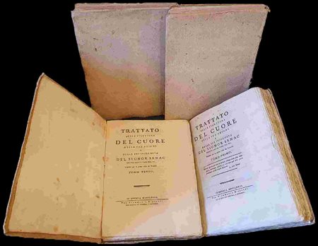 JEAN BAPTISTE SENAC (1693-1770): Trattato della struttura del cuore della sua azione e delle sue infermità del signor Senac medico consultore del re. Tradotto per la prima volta dal francese. Brescia,