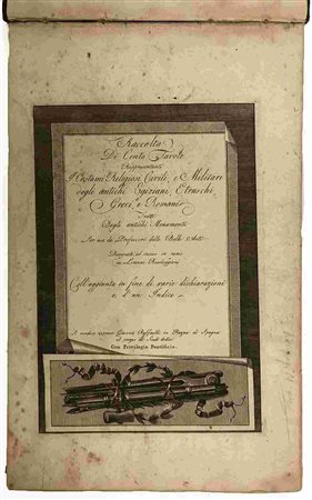 LORENZO ROCCHEGGIANI: Raccolta Di Cento Tavole…, Roma, Appresso Giacomo Raffaelli, 1804