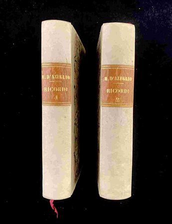 D’AZEGLIO MASSIMO: I miei ricordi. Firenze 1867