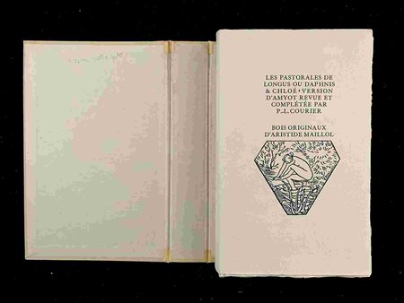LONGUS - ARISTIDE MAILLOL: Les pastorales de Longus ou Daphnis & Chloé. Paris, les frères gonin 1937