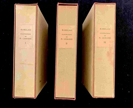 RABELAIS - HENRI LEMARIÉ: Gargantua Pantagruel Paris, Editions du Rameau d'Or, 1950.