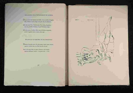 I CARMI DI CATULLO - FILIPPO DE PISIS: Milano, Ulrico Hoepli 1945