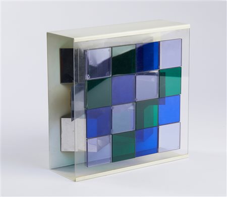 HUGO DEMARCO   
Reflexion Bleu-Vert (carrè), 1963-71