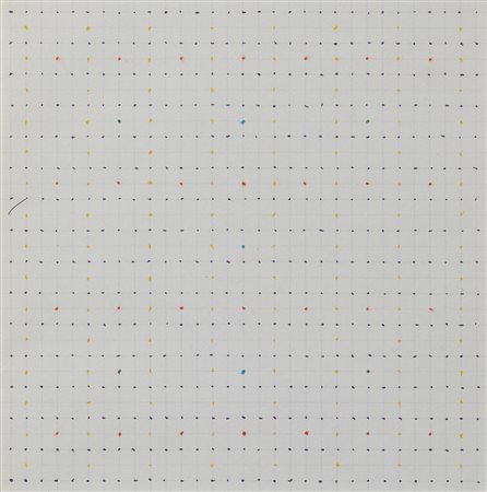 ANTONIO SCACCABAROZZI   
Prevalenza, eliminare i due punti verdi orizz. viola-giallo 43215, 1974