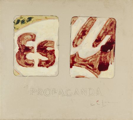 MARIO SCHIFANO   
Propaganda, 1974-77