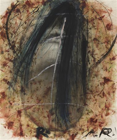 ARNULF RAINER   
Totenmaskenübermalung (Napoleon), 1978