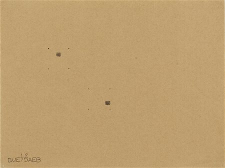 ALIGHIERO BOETTI  
Senza titolo (D.U.E.), 1975