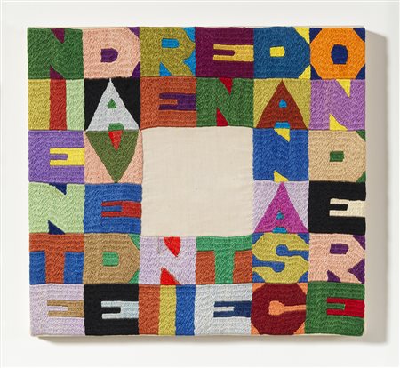 ALIGHIERO BOETTI   
Niente da vedere niente da nascondere, 1989 ca. 