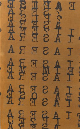 VINCENZO AGNETTI   
Oltre il linguaggio, semiosi, 1970