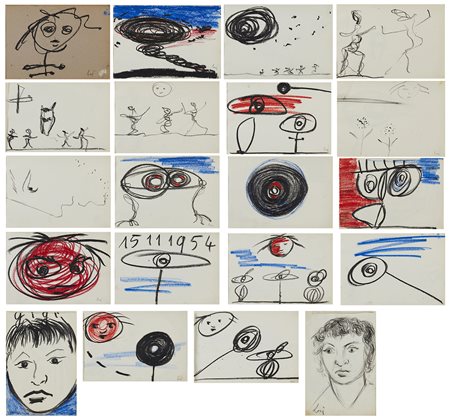 ENRICO BAJ    
Senza titolo, anni ’50