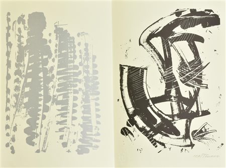 Umberto Mastroianni NEW YORK 8 litografia su carta, cm 48,5x33; es. VIII/X firma