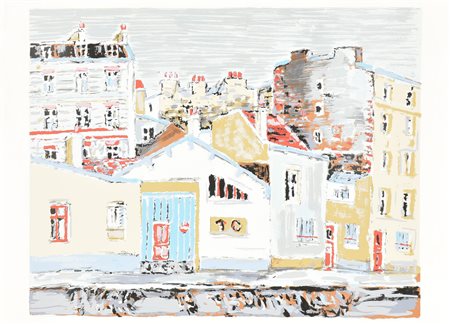 Orfeo Tamburi CASE PARIGINE serigrafia su carta Fabriano, cm 50x70 L'opera...