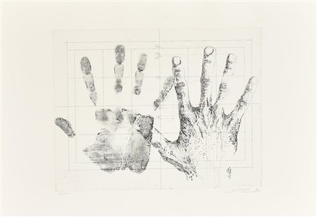 Sebastiano Trovato ANATOMY cartella contenete 5 acqueforti su carta, battute...