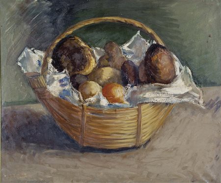 DARZINO BRUNO Treviso 1922 - 1984 Natura morta olio su tela cm 50x60 firma in...