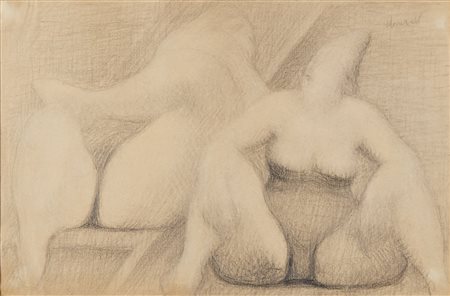 RAMBELLI DOMENICO (1886 - 1972) - Sosta al mare.