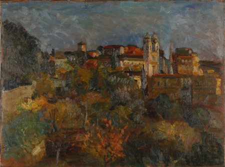 MELLI ROBERTO (1885 - 1958) - Paesaggio romano.