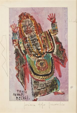 LUZZATI EMANUELE (1921 - 2007) - Tieste in abiti regali.