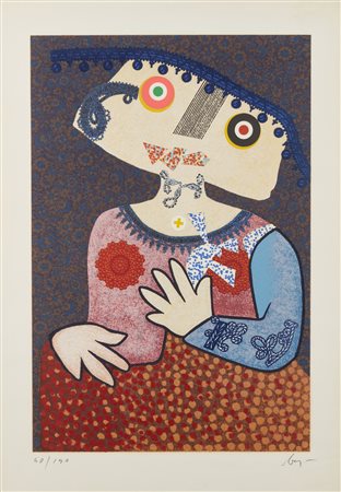 BAJ ENRICO (1924 - 2003) - Senza titolo.