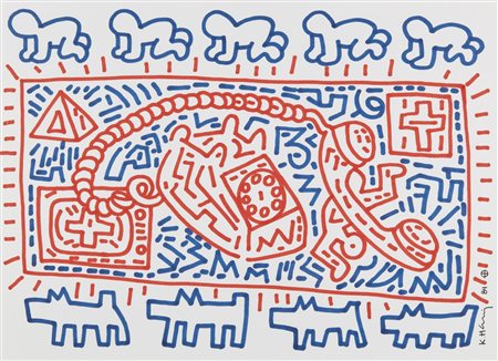HARING KEITH  (1958 - 1990) - (ATT.TO). Senza titolo.