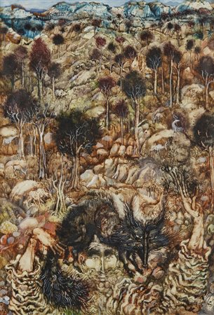 SWOBODA GERARD  (1923 - 1974) - Mann mit fuchskappe.