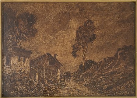 GHIVARELLO BENEDETTO (1882 - 1955) - Paesaggio.