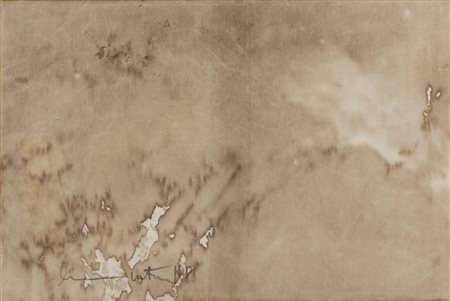 NITSCH HERMANN (n. 1938) - Relitto su stoffa.