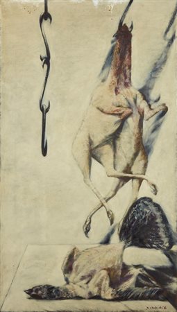 GASPARINI GIANSISTO (n. 1924) - Polli appesi. .