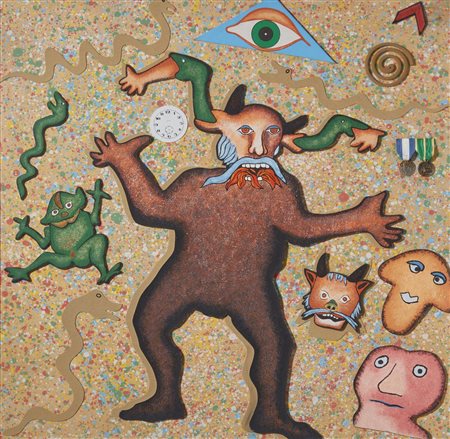 BAJ ENRICO (1924 - 2003) - La Piccola Apocalisse. .