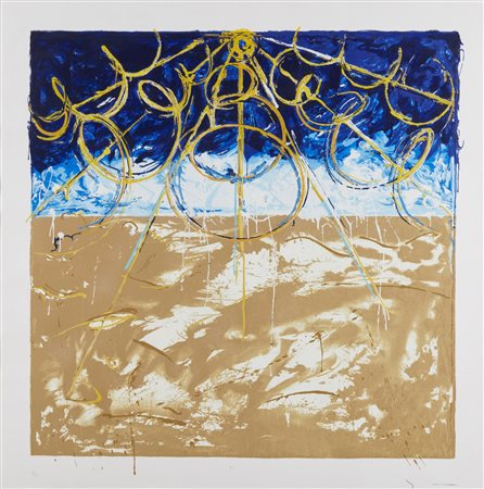 SCHIFANO MARIO (1934 - 1998) - Deserto.