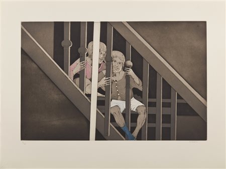 PLATTNER KARL (1919 - 1986) - Diego e Carlotta. .