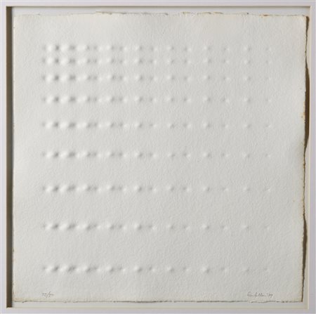 CASTELLANI ENRICO (1930 - 2017) - Rilievo bianco,.