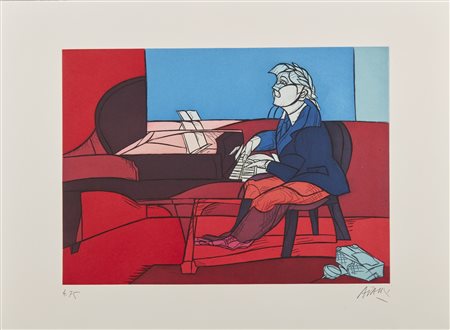 ADAMI VALERIO (n. 1935) - Senza titolo. .