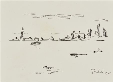 TAMBURI ORFEO (1910 - 1994) - Senza titolo.